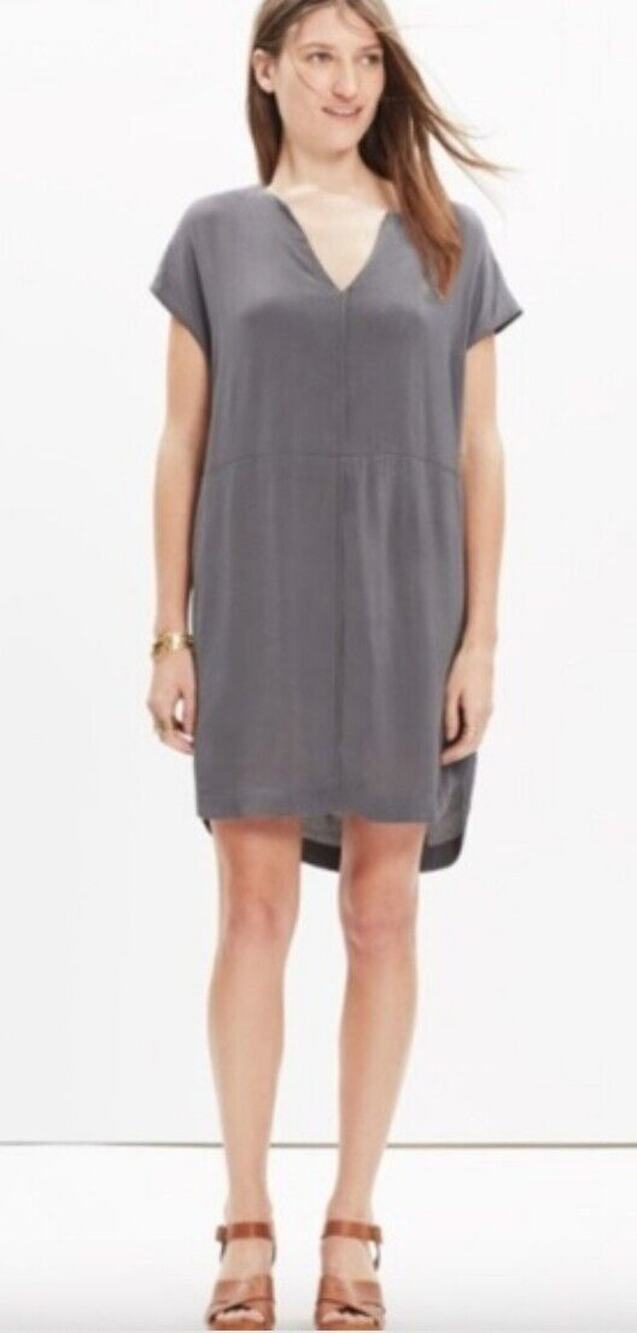 Madewell Gray Du Jour Tunic shift dress XXS worn twice EUC!